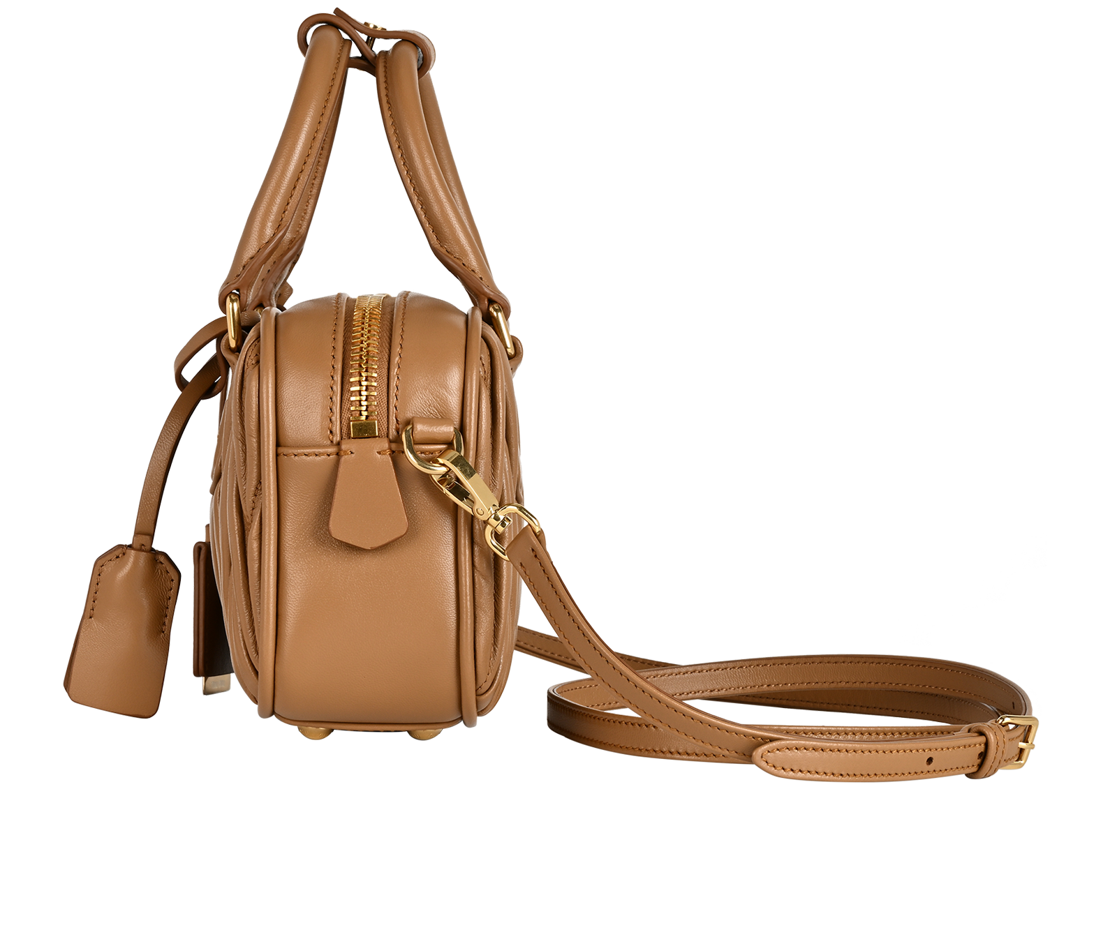 Small Arcadie Matelasse, &pound;1,400, Handbags, Brown, Leather, Bottom view